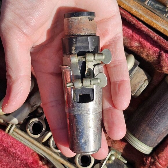 VTG Tempertone Clarinet France And Case FOR PARTS REPAIR Grenadilla Wood  6004 - Picture 10 of 16